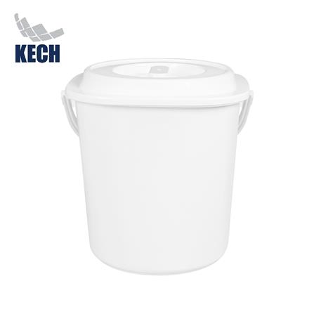 ถังข้าวสารพลาสติกเหลี่ยม 10 กก. KECH CLOUD สีขาว_0