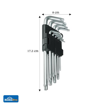 ประแจหกเหลี่ยมหัวทอร์ก MATALL 9 ชิ้น/ชุด_6