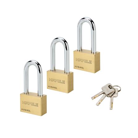 กุญแจคีย์อะไลก์ HAFELE 482.01.945 45 มม. สีทองเหลือง 3 ตัว/ชุด_0