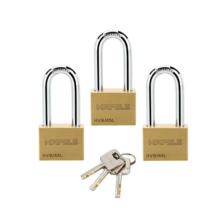 กุญแจคีย์อะไลก์ HAFELE 482.01.945 45 มม. สีทองเหลือง 3 ตัว/ชุด_1