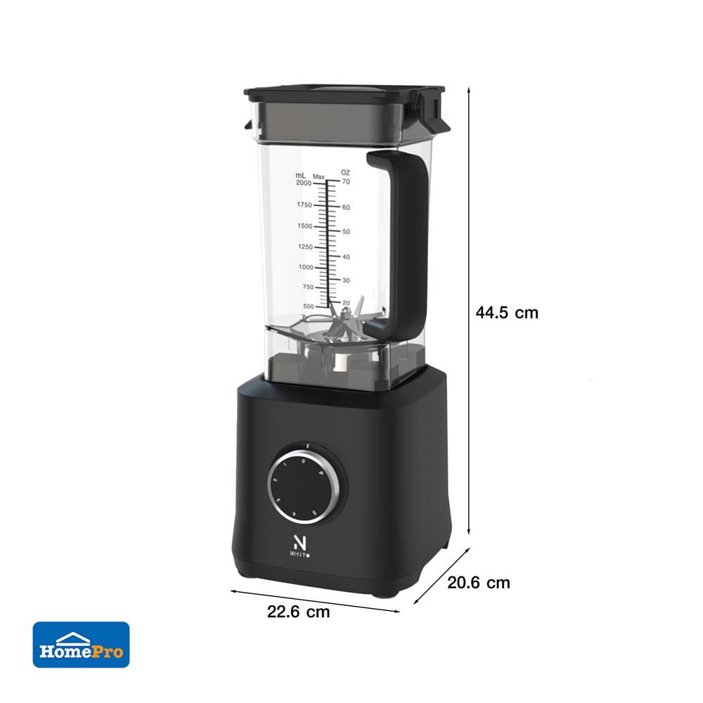 เครื่องปั่นรอบสูง NIKITO NK-BL2000 สีดำ 2 ลิตร