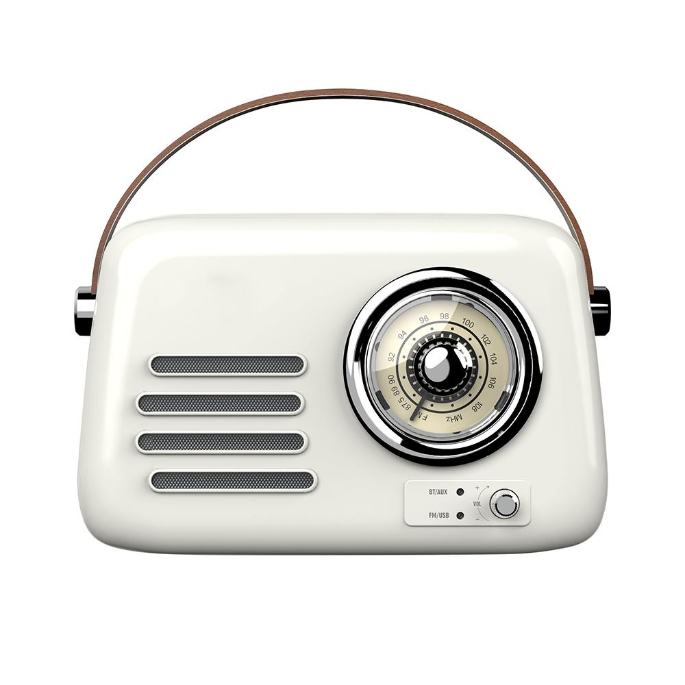 ลำโพงบลูทูธ COMPRO OB-01 สีครีม