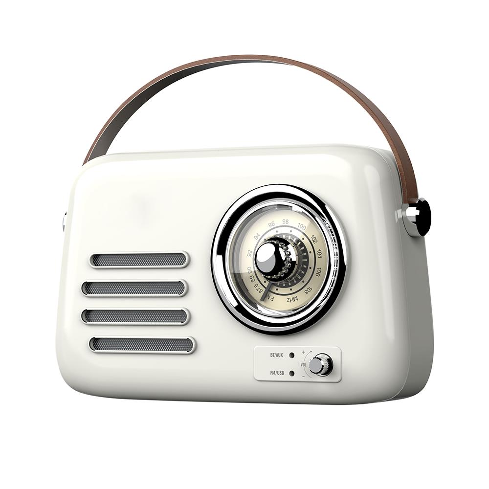 ลำโพงบลูทูธ COMPRO OB-01 สีครีม