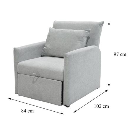 โซฟาเบด FURDINI KAITO สีเทา_15