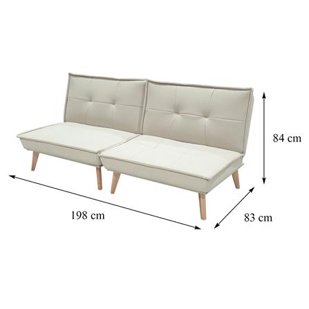 โซฟาเบด FURDINI BELL สีเทาอ่อน_13