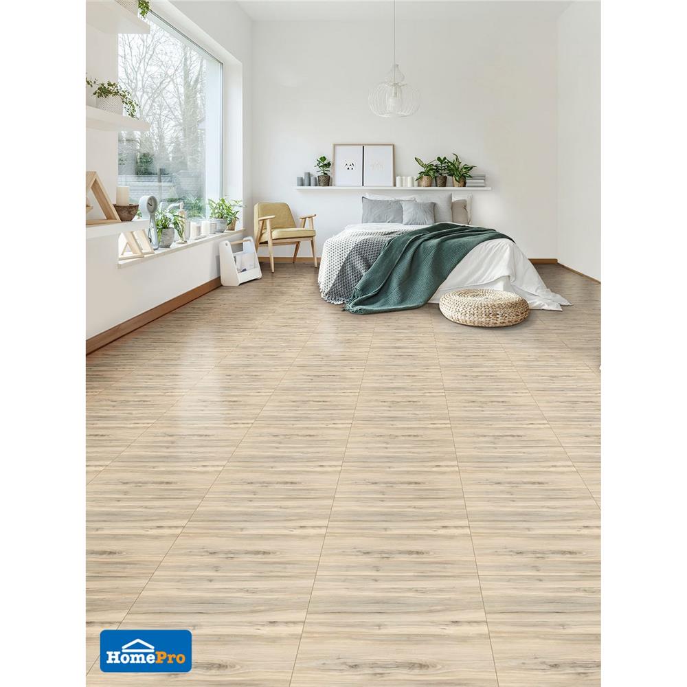 กระเบื้องพื้นพอร์ซเลน 60x60 ซม. TARA ไอวาร์ วู้ด ไลท์บราวน์ A 1.44 ตร.ม.