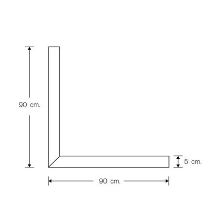ธรณีเทียม I-SPA I-ST-SQU90-WH 90X90 ซม. สีขาว_1