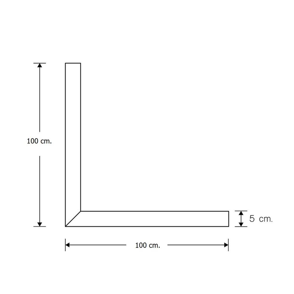 ธรณีเทียม I-SPA I-ST-SQU100-BK 100x100 ซม. สีดำ