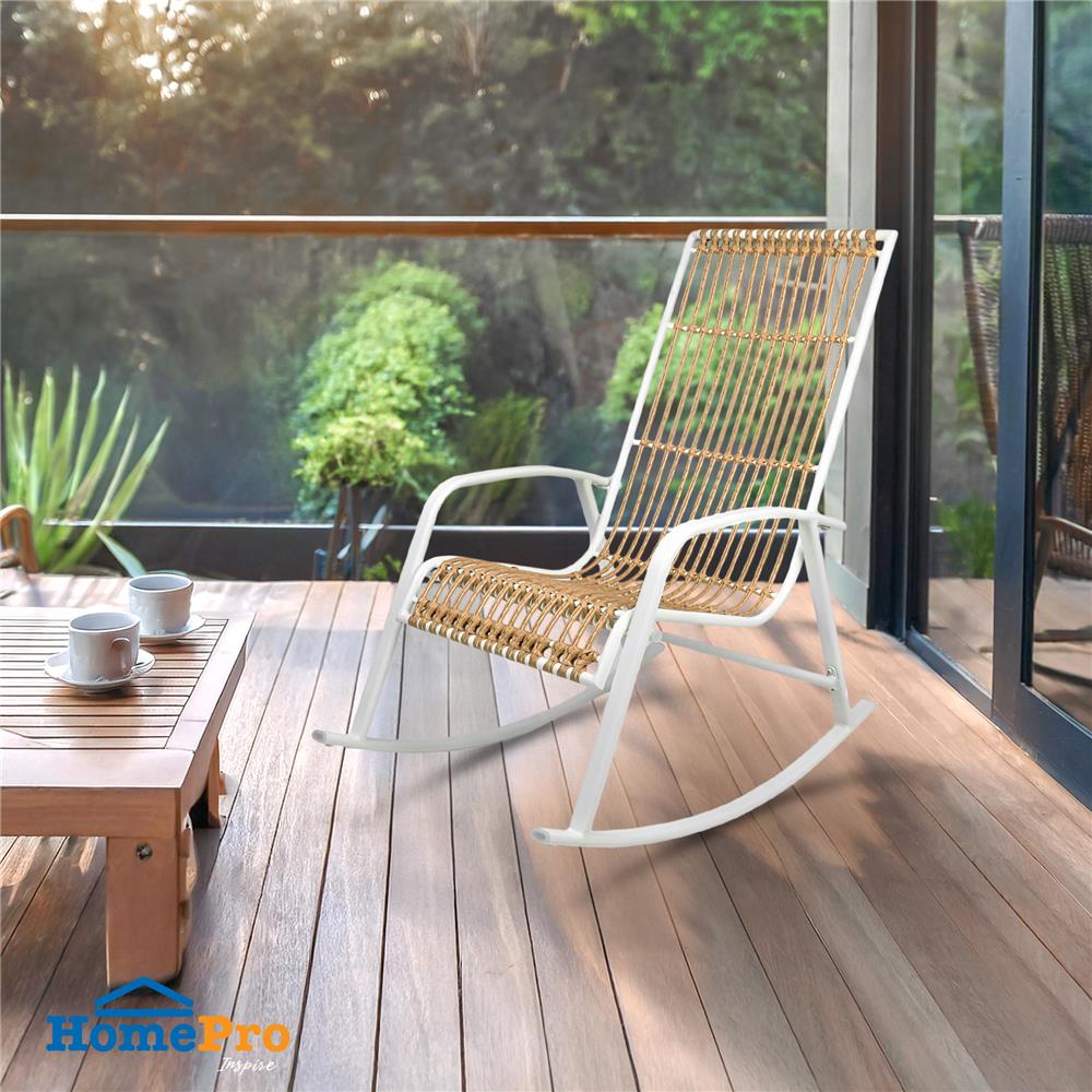 เก้าอี้พักผ่อน SPRING ROCKING LINA สีขาว