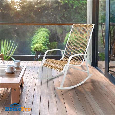 เก้าอี้พักผ่อน SPRING ROCKING LINA สีขาว_6