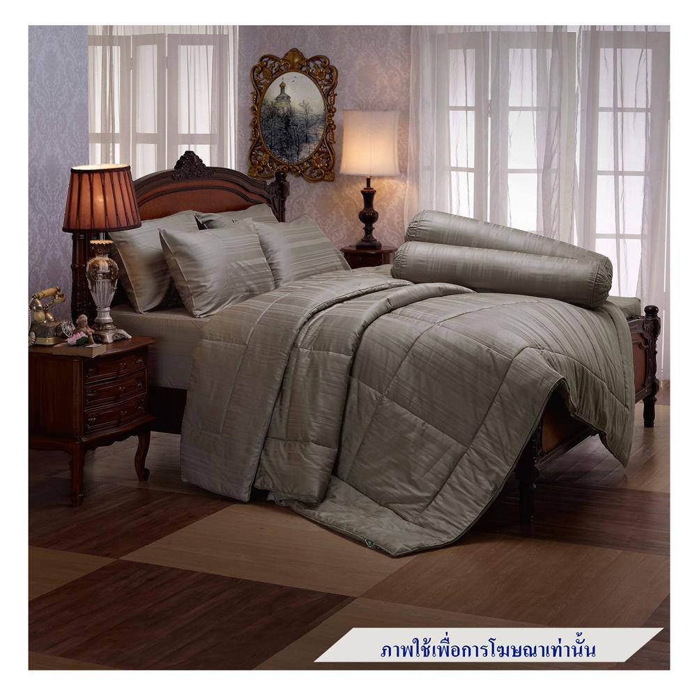 ชุดผ้าปูที่นอน 5 ฟุต 5 ชิ้น JESSICA STRIPE 20075-STONE GRAY