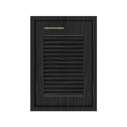 บานซิงค์เดี่ยวเกล็ดเต็ม JUPITER GLORY OAK 43x63 ซม. สีดำ