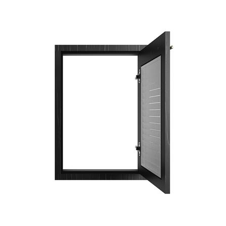 บานซิงค์เดี่ยวเกล็ดเต็ม JUPITER GLORY OAK 43x63 ซม. สีดำ_1