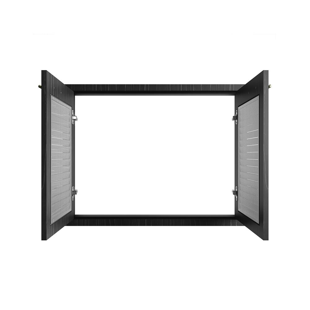 บานซิงค์คู่เกล็ดเต็ม JUPITER GLORY OAK 83x63 ซม. สีดำ