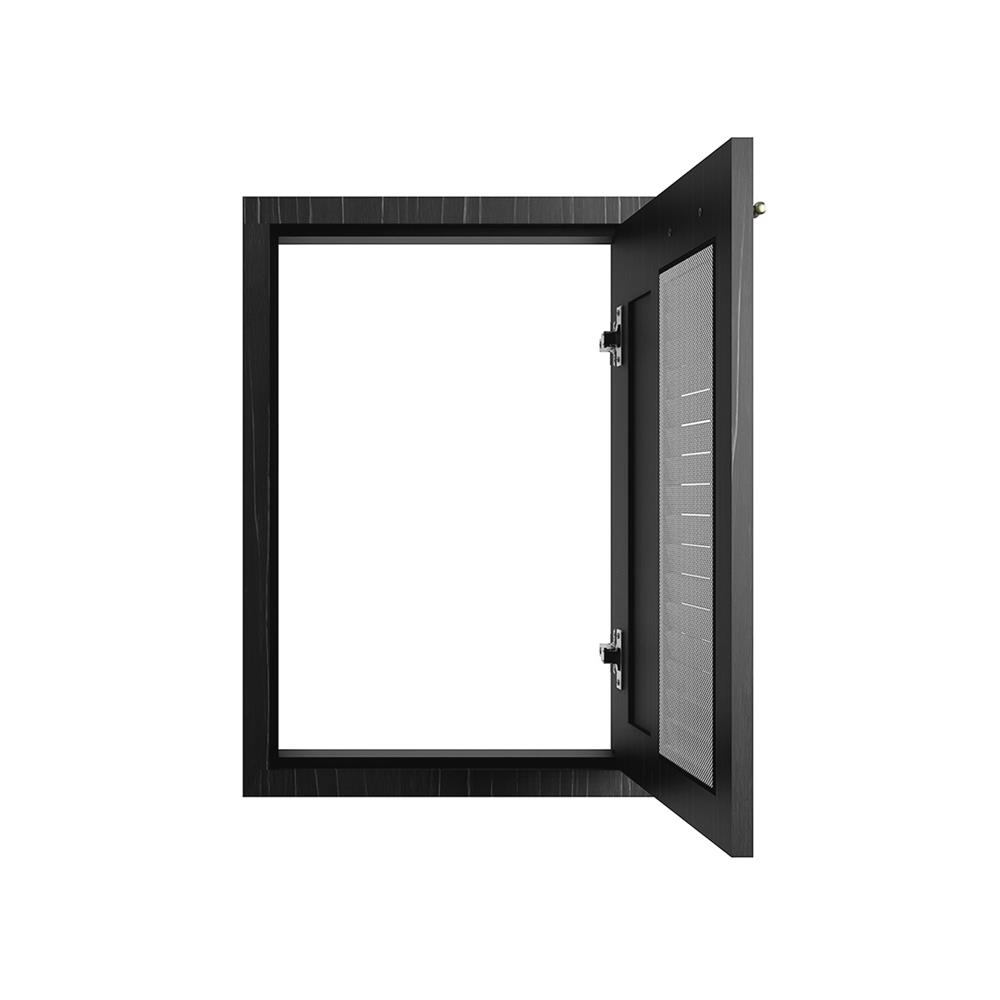 บานซิงค์เดี่ยวเกล็ดผสม JUPITER GLORY OAK 43x63 ซม. สีดำ