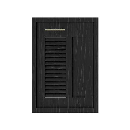 บานซิงค์เดี่ยวเกล็ดผสม JUPITER GLORY OAK 43x63 ซม. สีดำ