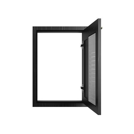 บานซิงค์เดี่ยวเกล็ดผสม JUPITER GLORY OAK 43x63 ซม. สีดำ_1