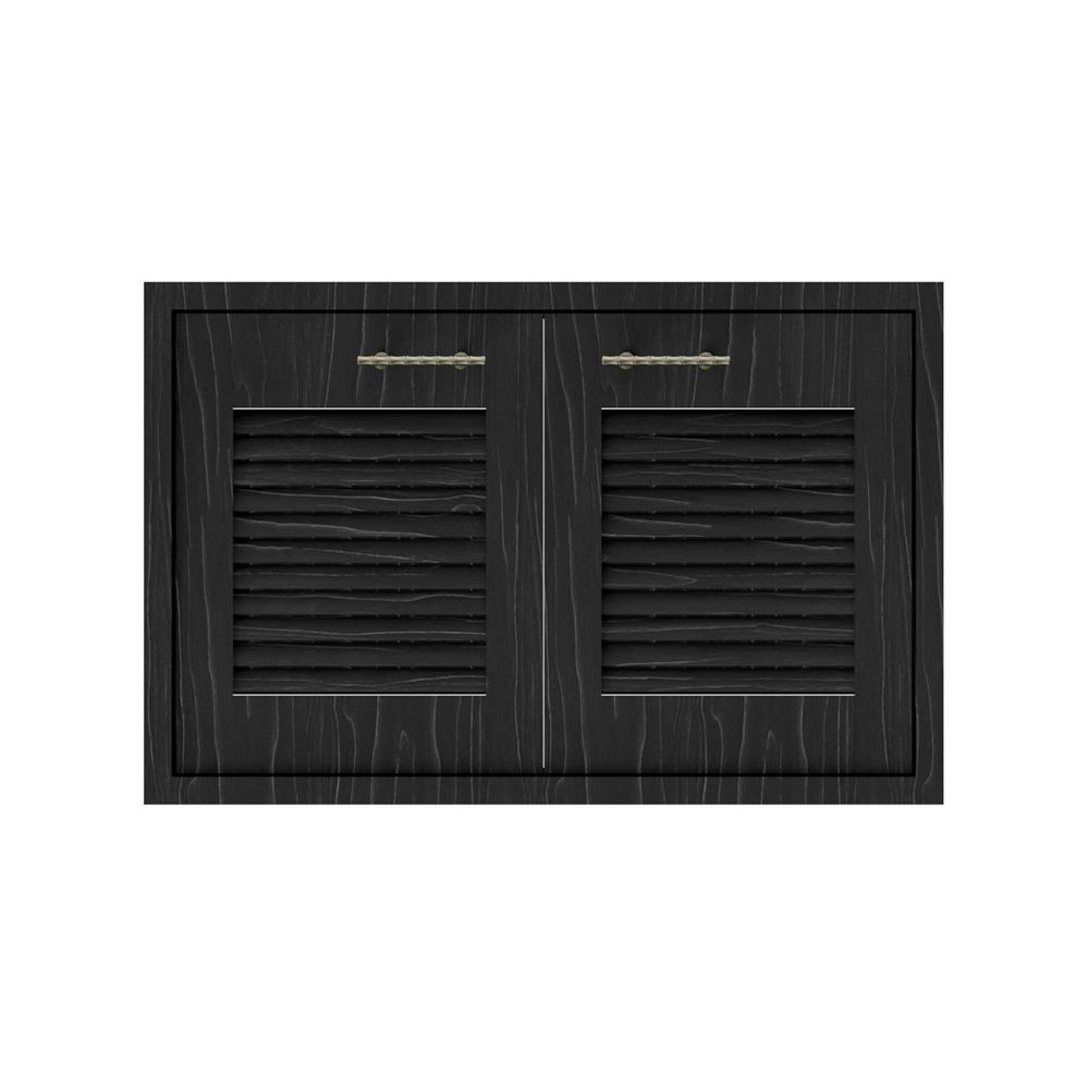 บานใต้เตาเกล็ดเต็ม JUPITER GLORY OAK 83x53 ซม. สีดำ