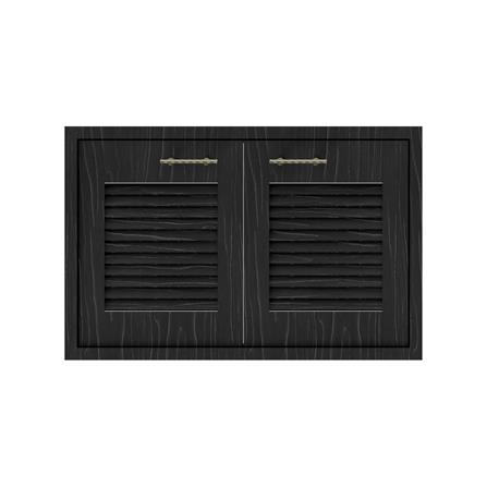 บานใต้เตาเกล็ดเต็ม JUPITER GLORY OAK 83x53 ซม. สีดำ