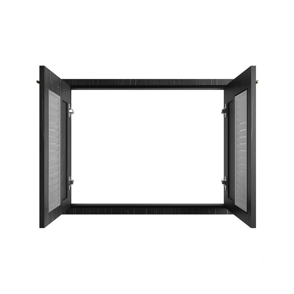 บานซิงค์คู่เกล็ดผสม JUPITER GLORY OAK 83x63 ซม. สีดำ