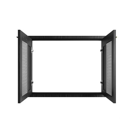 บานซิงค์คู่เกล็ดผสม JUPITER GLORY OAK 83x63 ซม. สีดำ_1