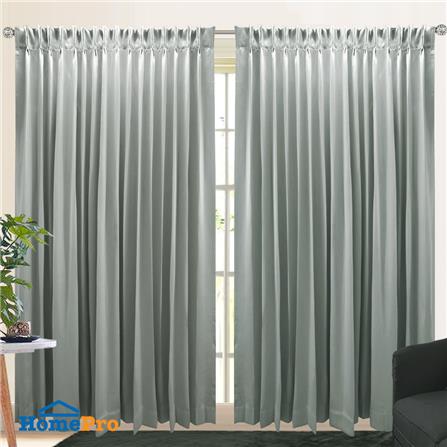 ผ้าม่านจีบ HOME LIVING STYLE BISTRO UV 180X220 ซม. สีเทา_4