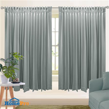 ผ้าม่านจีบ HOME LIVING STYLE BISTRO UV 180X160 ซม. สีเทา_4