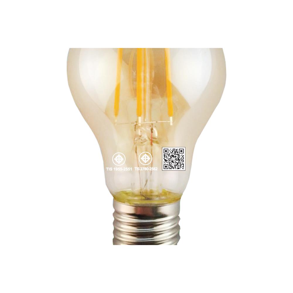หลอด LED SYLVANIA A60 FIRA GOLD 6 วัตต์ WARM WHITE E27