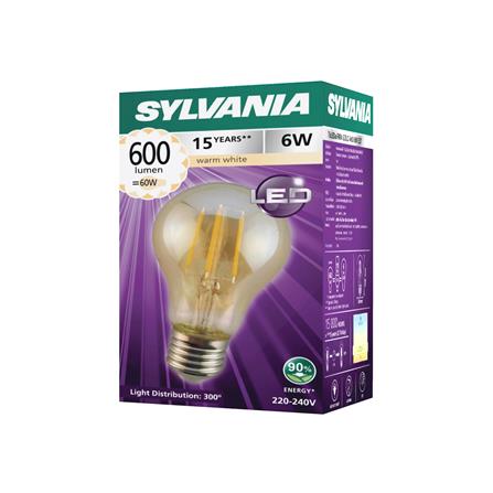 หลอด LED SYLVANIA A60 FIRA GOLD 6 วัตต์ WARM WHITE E27_2