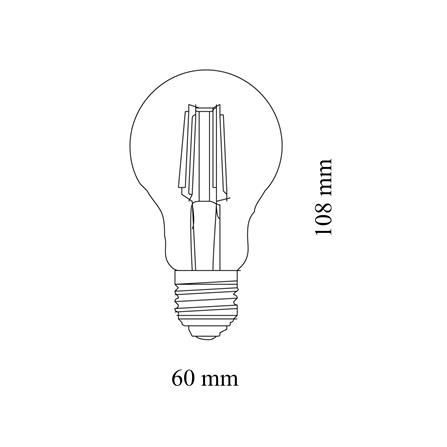 หลอด LED SYLVANIA A60 FIRA GOLD 6 วัตต์ WARM WHITE E27_5