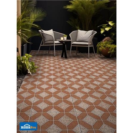 กระเบื้องพื้น 16x16 นิ้ว TARA ไคลี่ บล็อค น้ำตาล EXC PM 0.96 ตร.ม._3