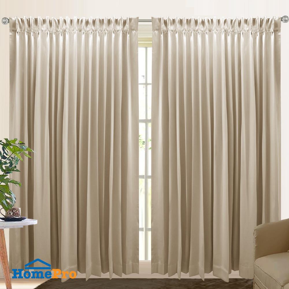 ผ้าม่านจีบ HOME LIVING STYLE BISTRO UV 180X220 ซม. สีน้ำตาล