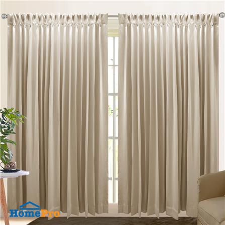 ผ้าม่านจีบ HOME LIVING STYLE BISTRO UV 180X220 ซม. สีน้ำตาล_4