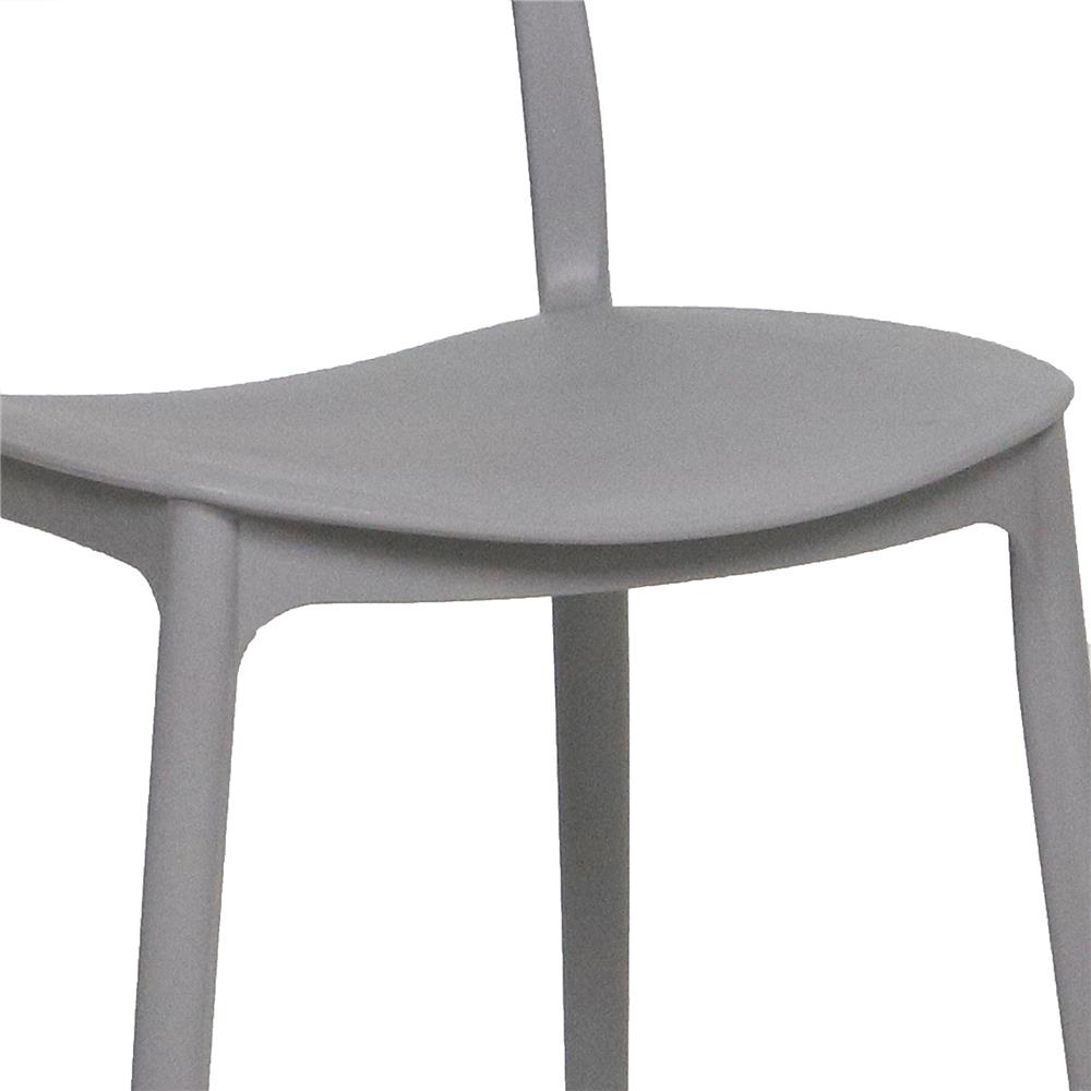 เก้าอี้พลาสติก SPRING GIN สีเทา