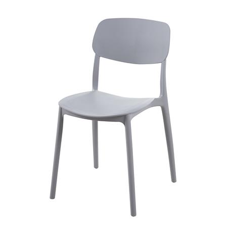 เก้าอี้พลาสติก SPRING GIN สีเทา_0