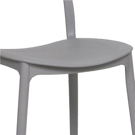 เก้าอี้พลาสติก SPRING GIN สีเทา_3