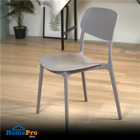 เก้าอี้พลาสติก SPRING GIN สีเทา_6
