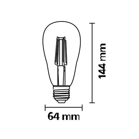 หลอด LED SYLVANIA ST64 FIRA GOLD 4 วัตต์ WARM WHITE E27_5