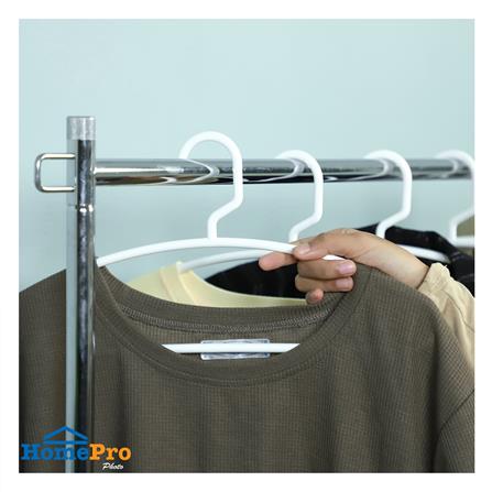 ไม้แขวนเสื้อ PLIM H-023 สีขาว แพ็ก 6 ชิ้น_5