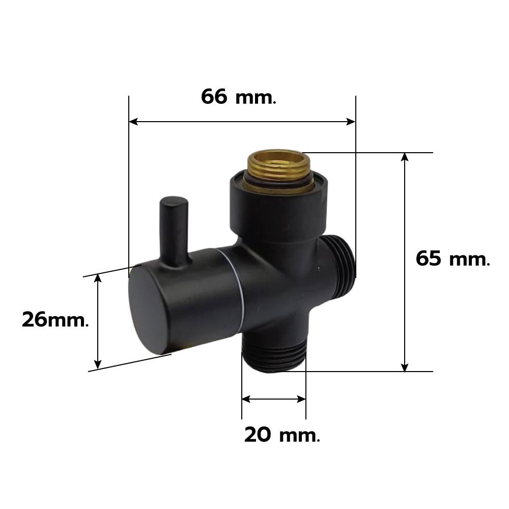 ฝักบัว RAIN SHOWER LUZERN T-9200BK สีดำ