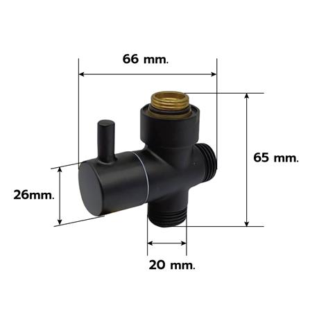 ฝักบัว RAIN SHOWER LUZERN T-9200BK สีดำ_4