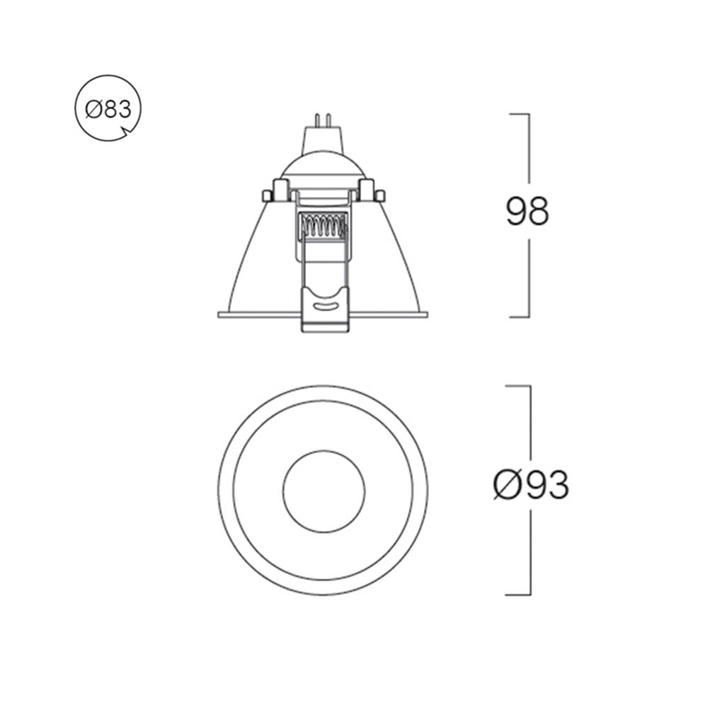 ดาวน์ไลท์ LUMAX 24-05128 3.6 นิ้ว สีขาว กลม