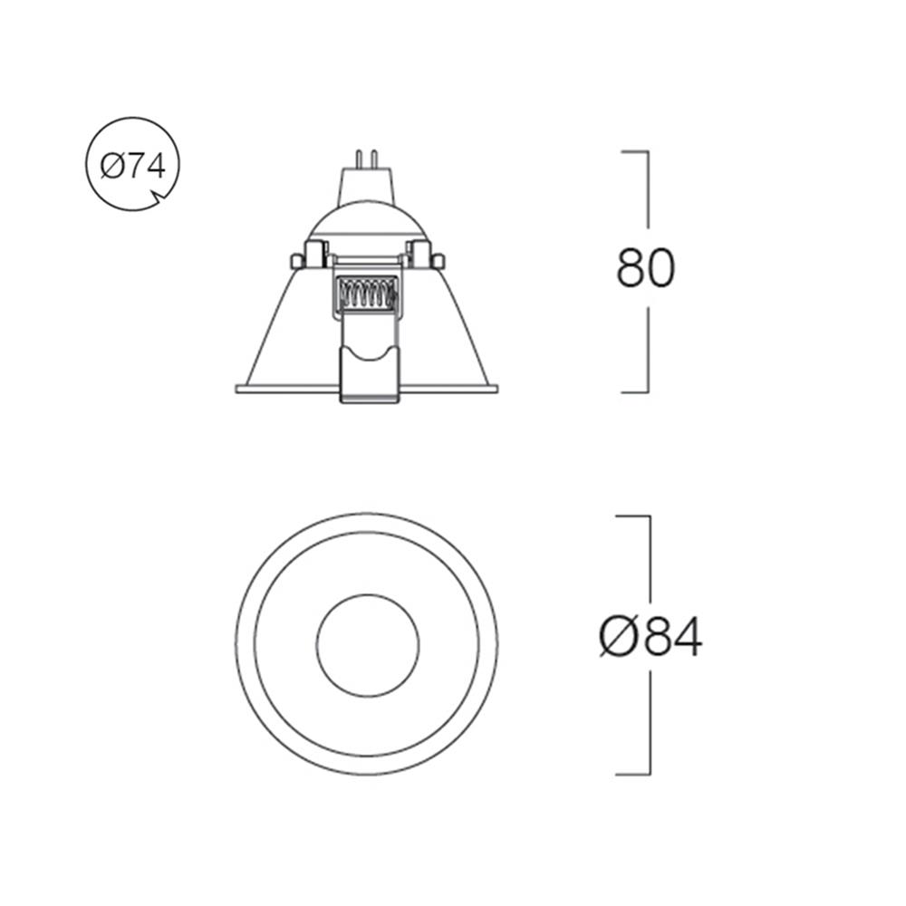 ดาวน์ไลท์ LUMAX 24-05127 3.3 นิ้ว สีขาว กลม