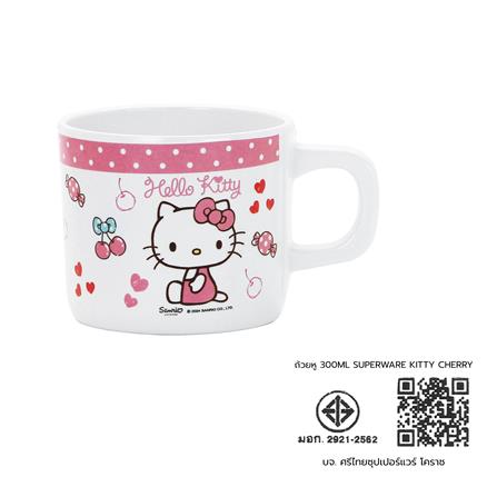 ถ้วยหูเมลามีน 300 มล. SUPERWARE KITTY CHERRY_5
