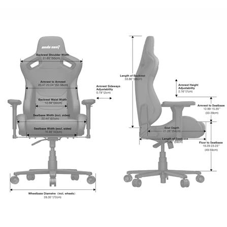 เก้าอี้เกมมิ่ง ANDA SEAT KAISER FRONTIER SIZE XL สีดำ_4