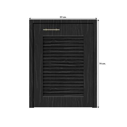 บานถังแก๊สเกล็ดเต็ม JUPITER GLORY OAK 53x72 ซม. สีดำ_3