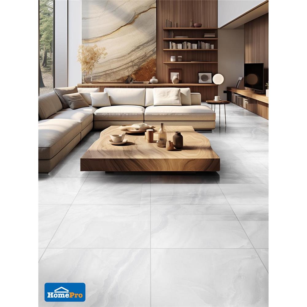 กระเบื้องพื้น 60x60 ซม. COTTO ซาวัว ขาว PM 1.44 ตร.ม.