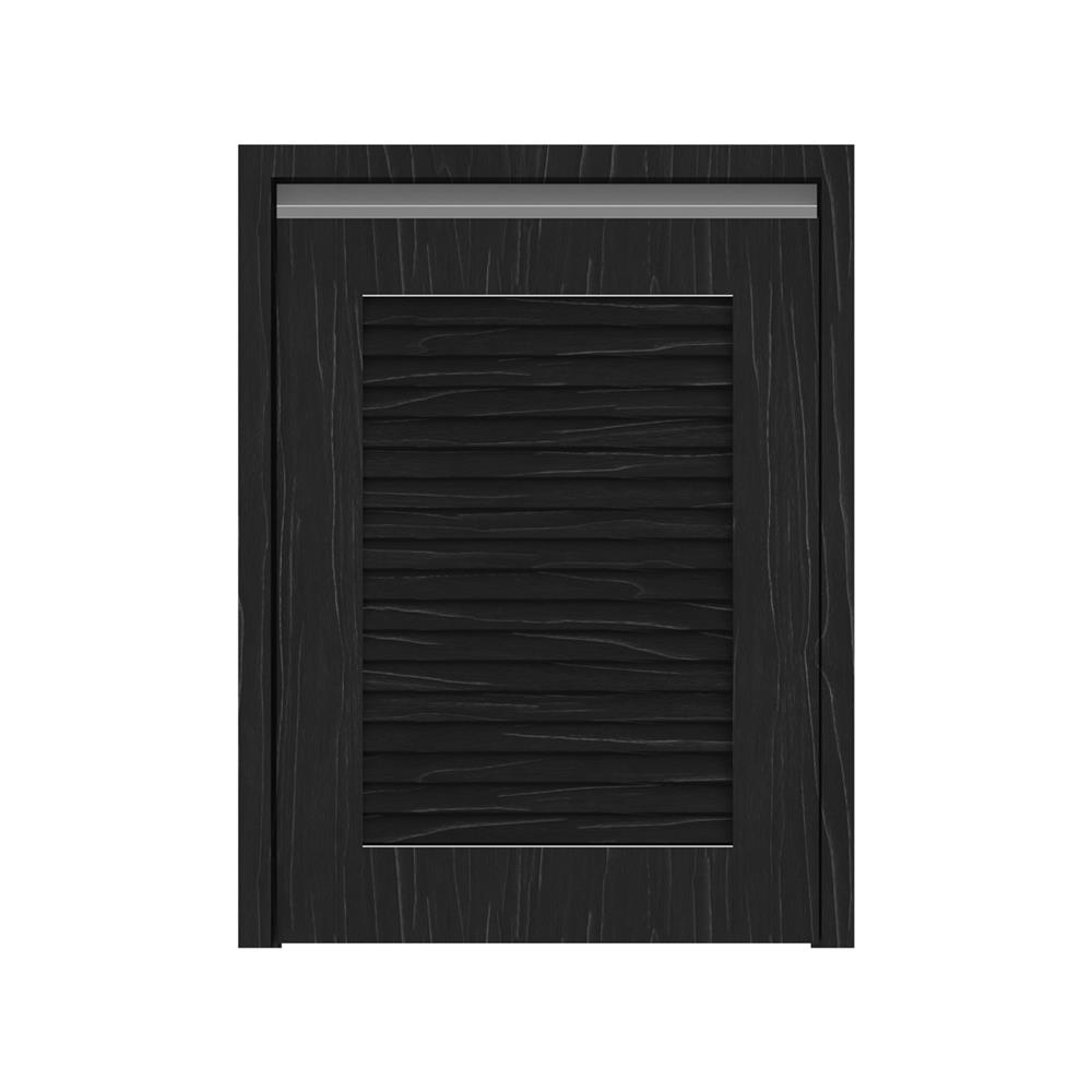 บานถังแก๊สเกล็ดเต็ม JUPITER CHACOAL OAK 53x72 ซม. สีดำ