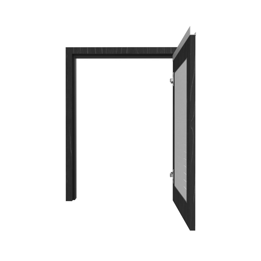 บานถังแก๊สเกล็ดเต็ม JUPITER CHACOAL OAK 53x72 ซม. สีดำ