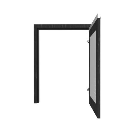 บานถังแก๊สเกล็ดเต็ม JUPITER CHACOAL OAK 53x72 ซม. สีดำ_1